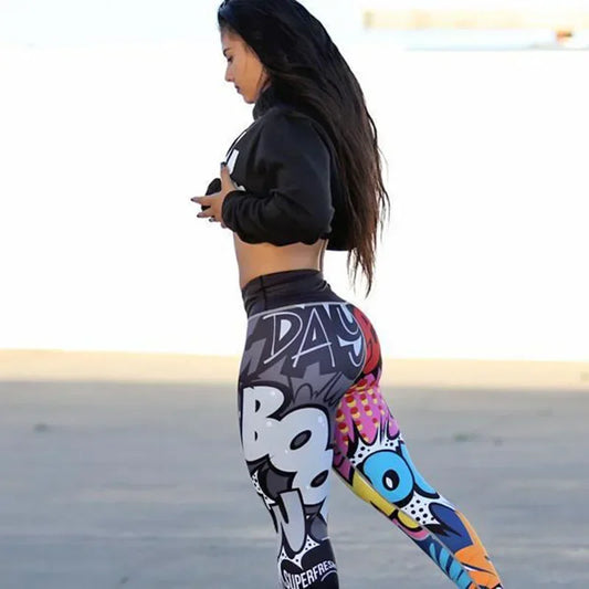 Women Digital Printing Leggings Workout Leggings High Waist Push up Leggins Mujer Fitness Leggings Women'S Pants