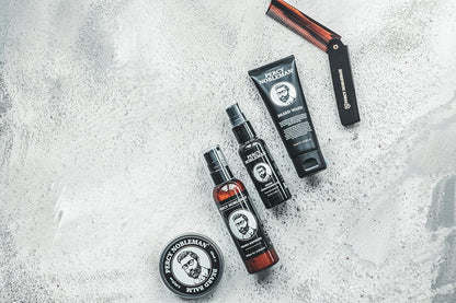 Percy Nobleman, Kit Complet De Soin Pour Barbe, Contenant Un Adoucissant Pour Barbe, Une Huile Parfumée Pour Barbe, Un Baume Pour Barbe, Un Shampoing Pour Barbe Et Un Peigne Pliable En Acétate